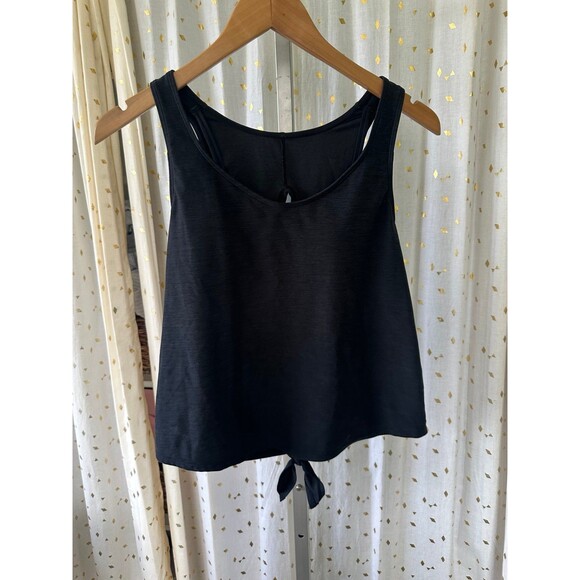 Kona Sol Women's Peek A Boo Tie Back Built In Padded Tankini Swim Top S - Picture 3 of 7